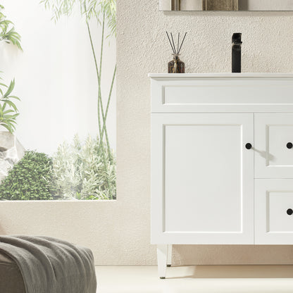 PVC 740mm X 455mm X 860mm Vanity Harrington CH74RL-MW