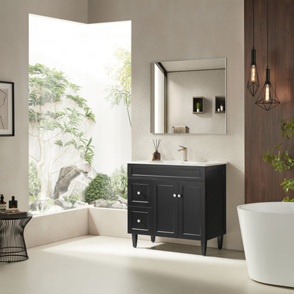 Ashford Floor Vanity 900*460*880mm Matte Black