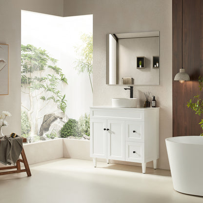 Ashford Floor Vanity 900*460*880mm Matte White