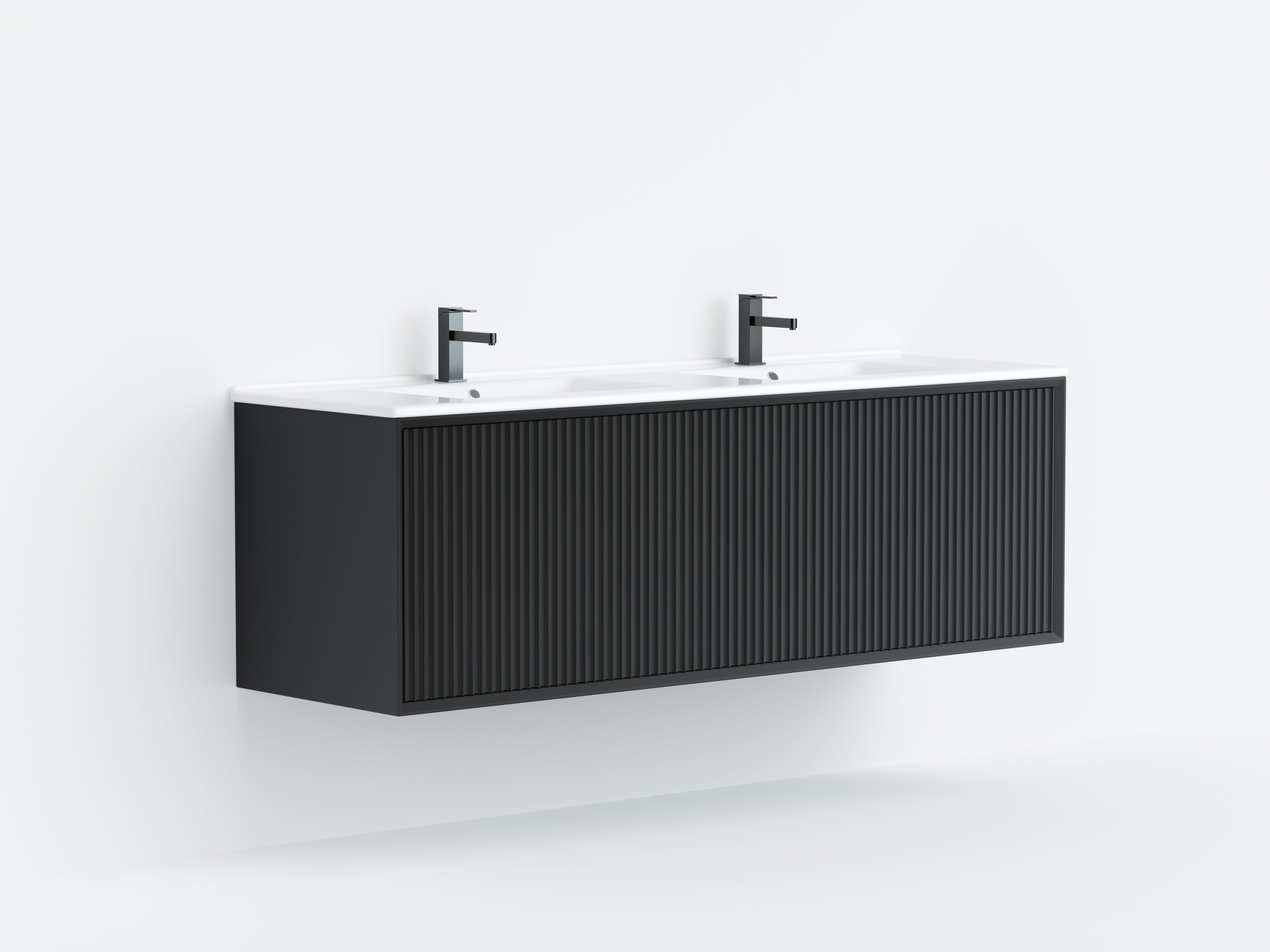Ceto Kirribilli 1200*460*500mm PVC Wall hung push open drawer vanity