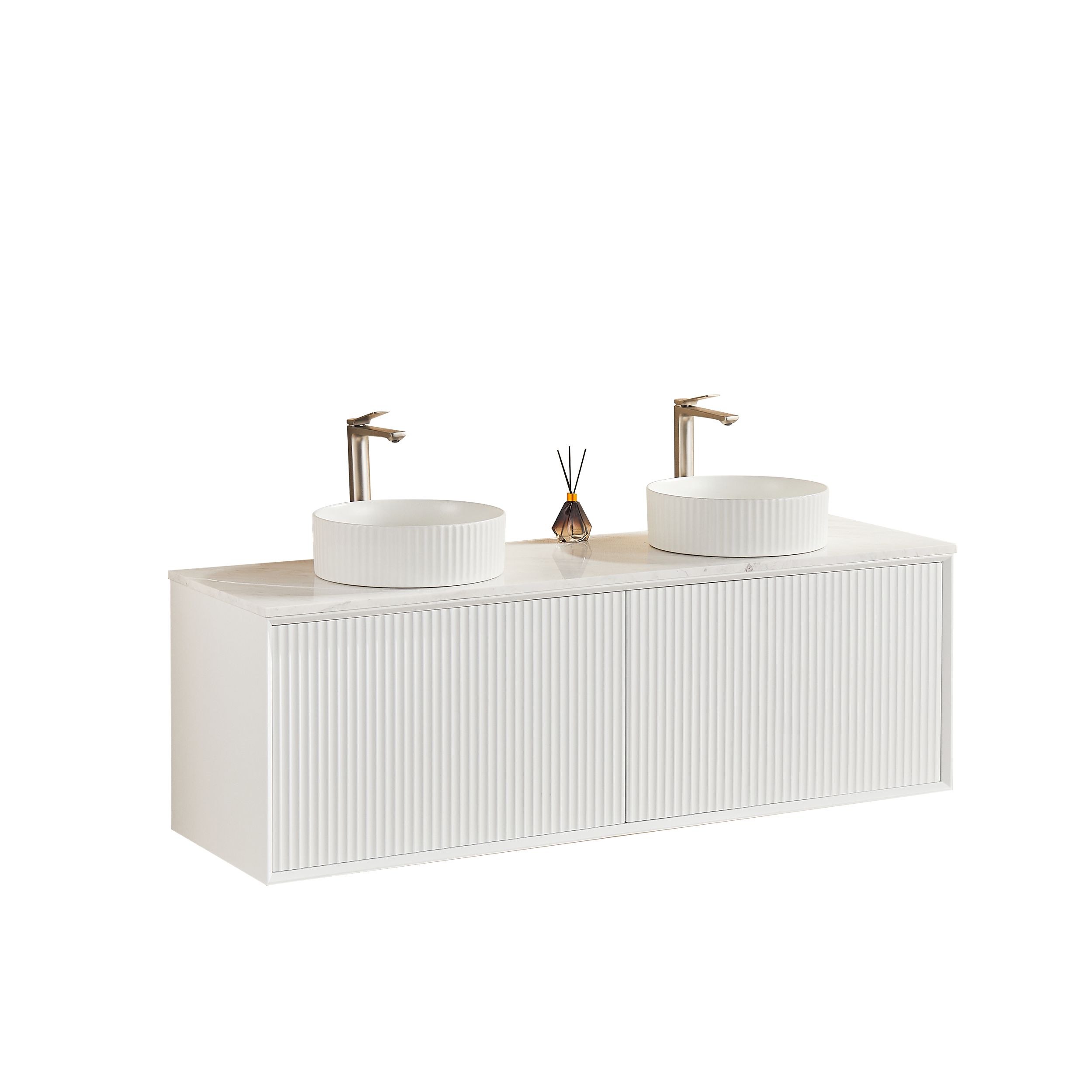 Ceto Kirribilli 1500*460*500mm PVC Wall hung push open drawer vanity