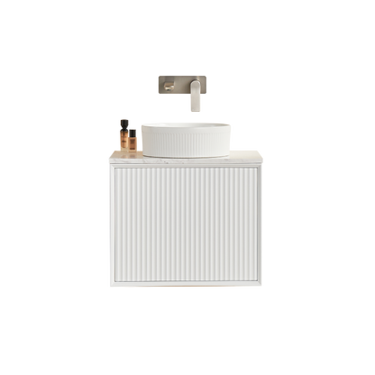 Ceto Kirribilli 600*460*500mm PVC Wall hung push open drawer vanity