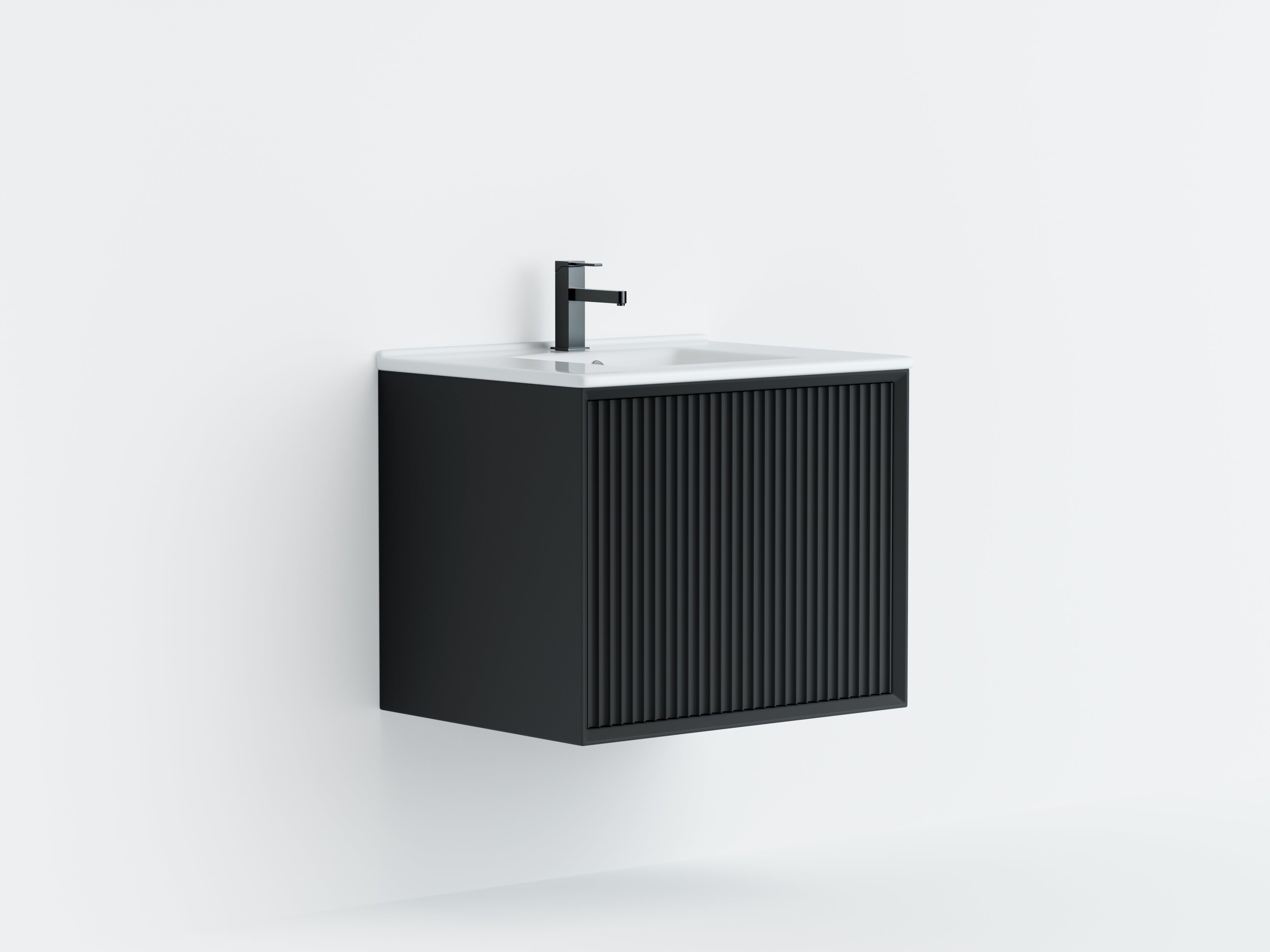 Ceto Kirribilli 600*460*500mm PVC Wall hung push open drawer vanity