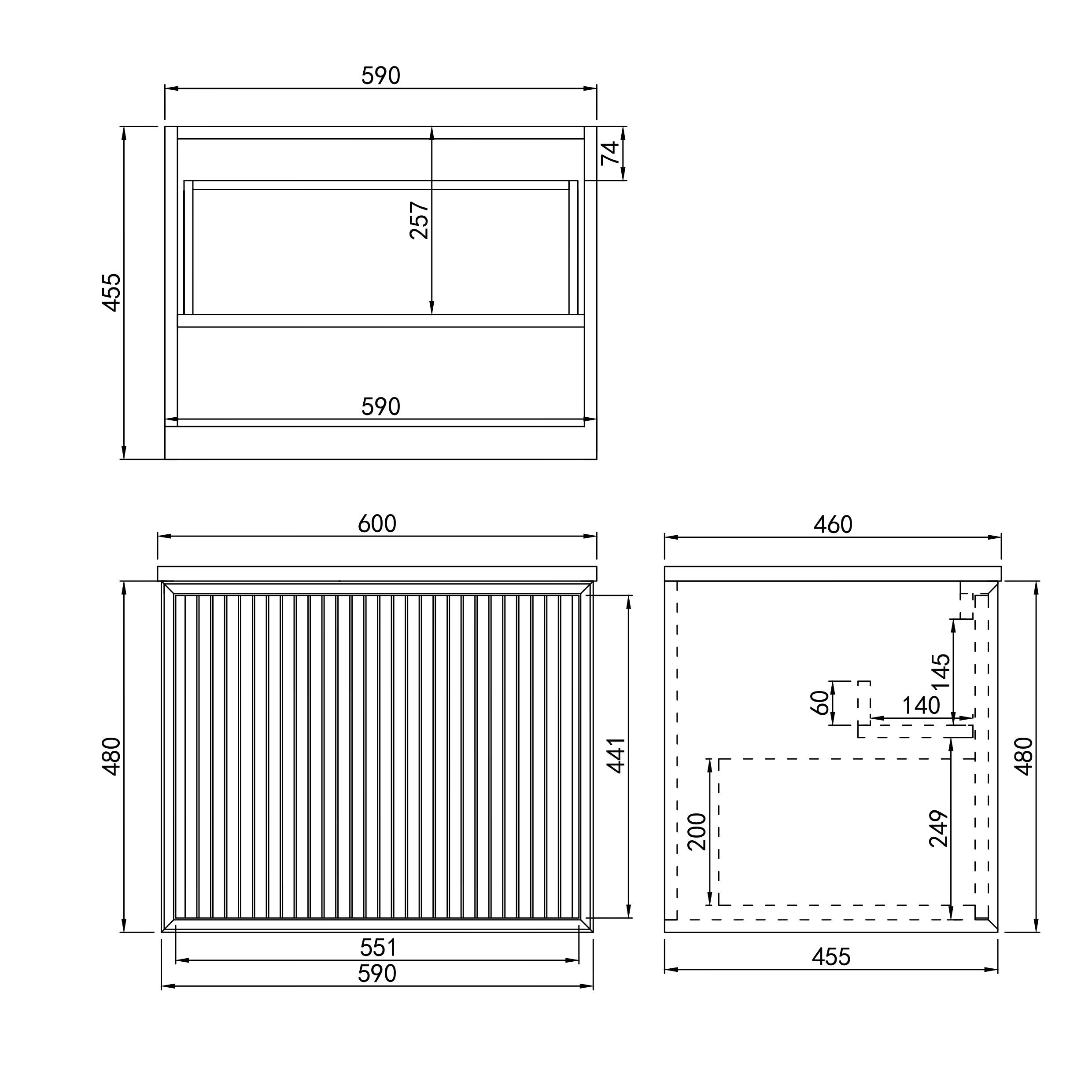 Driftwood Wall-Mounted Vanity 590-1490mm