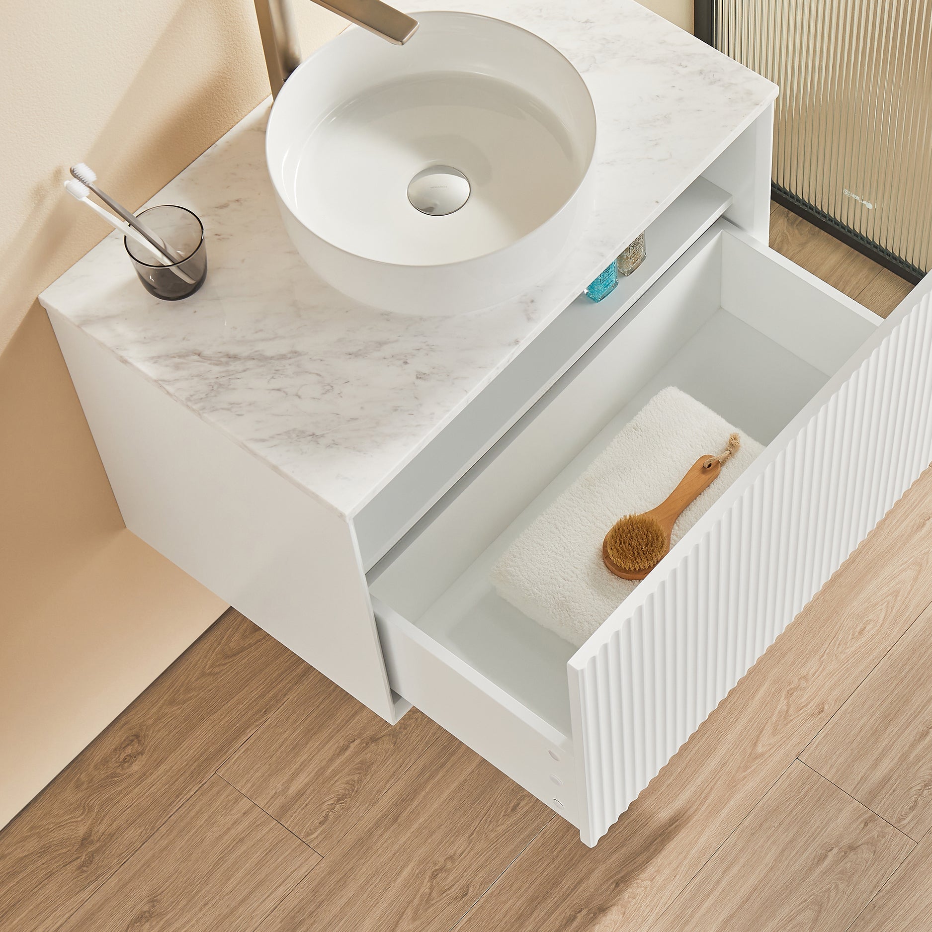 Driftwood Wall-Mounted Vanity 590-1490mm