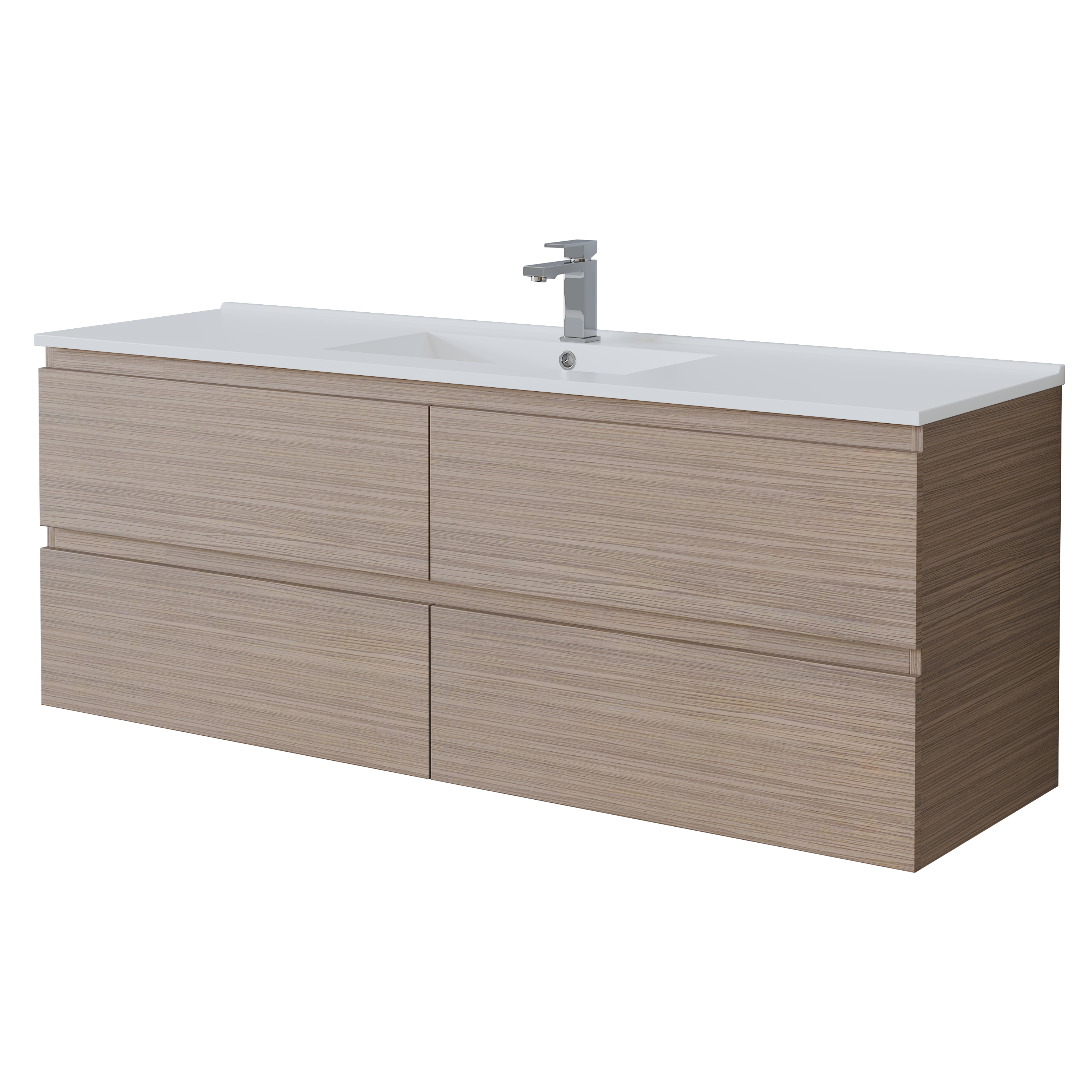 PVC Wall-Mounted Vanity Cabinet 1200/1500mm(4 Drawers)