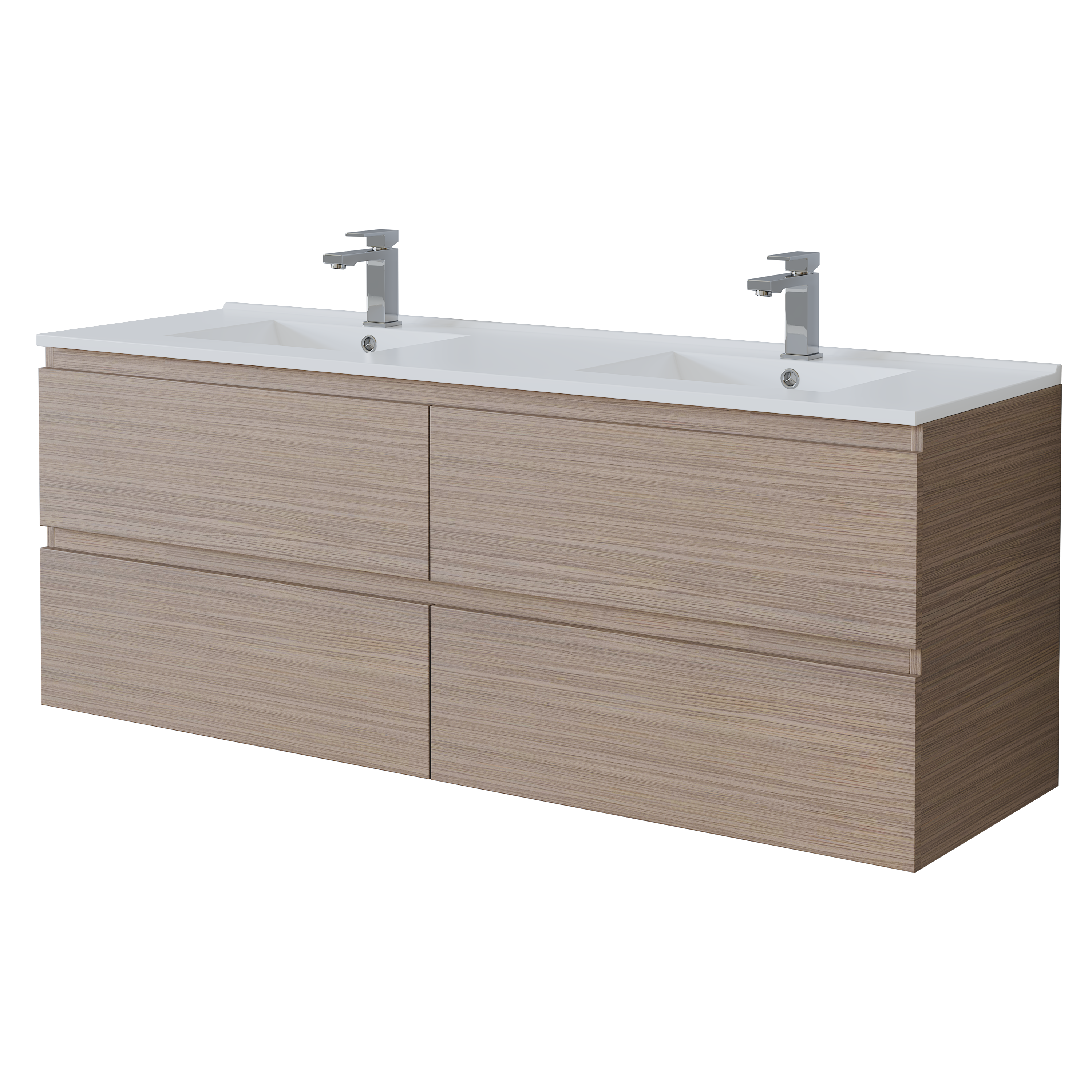 PVC Wall-Mounted Vanity Cabinet 1200/1500mm(4 Drawers)