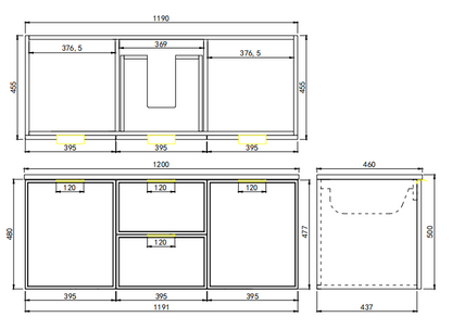 Vivid Pulse Wall-Mounted PVC Cabinet with Soft Closing Doors