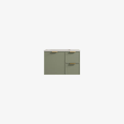 CETO Miami Wall Hung PVC Vanity with U shape soft closing drawers 600/750/900/1200SD/1500SD