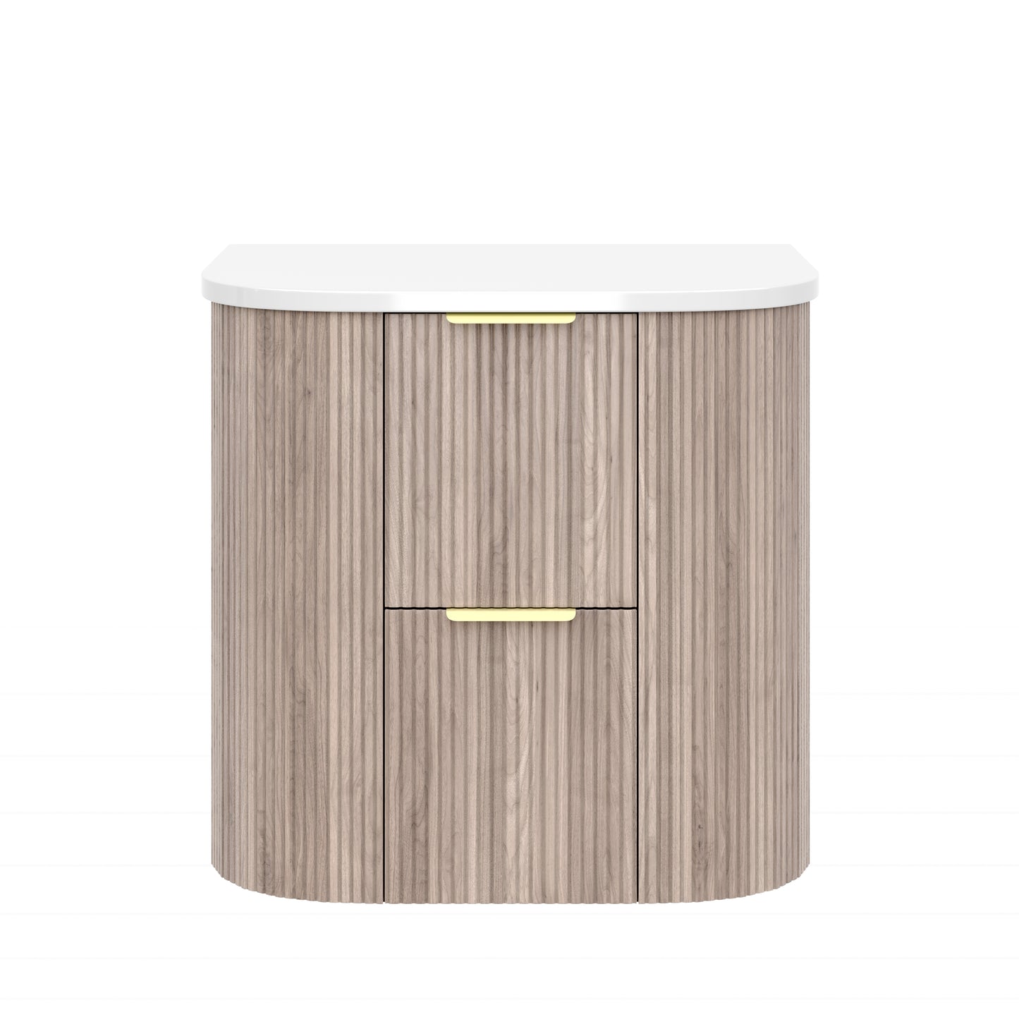 CETO Artis Wall-Hung PVC Curved Cabinet with Soft-Close Drawers 600/750/900/1200/1500