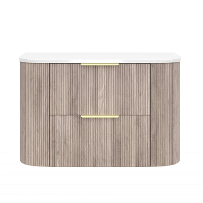 CETO Artis Wall-Hung PVC Curved Cabinet with Soft-Close Drawers 600/750/900/1200/1500