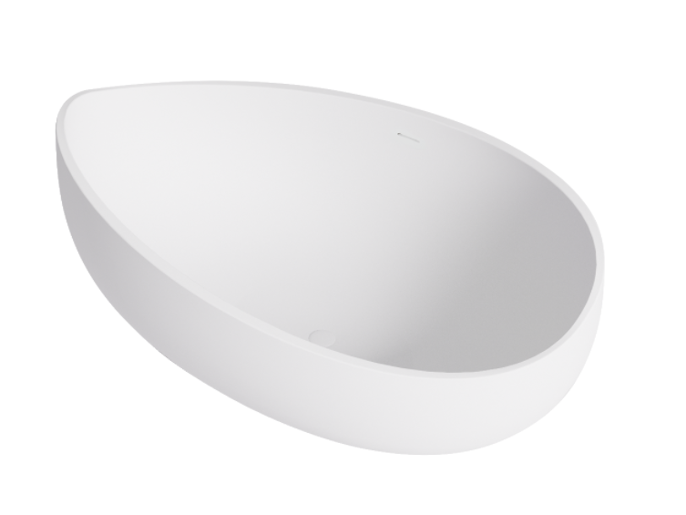 1800mm X1100 X 620mm Oval Surface Stone Bathtub Freestanding Waverly CWBT1800