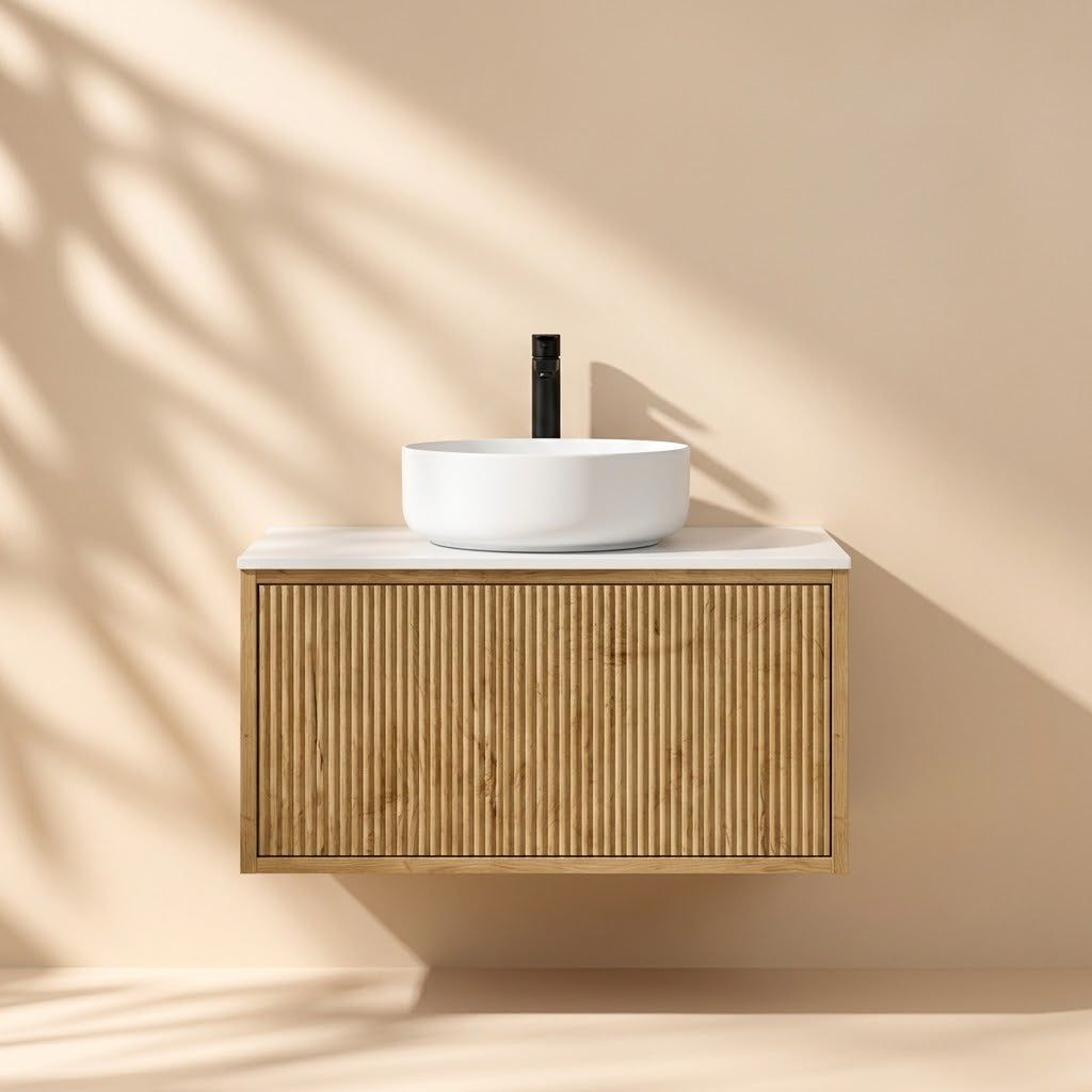 Cielo Standard Wall-Mounted Vanity 740*496*380mm Prime Oak