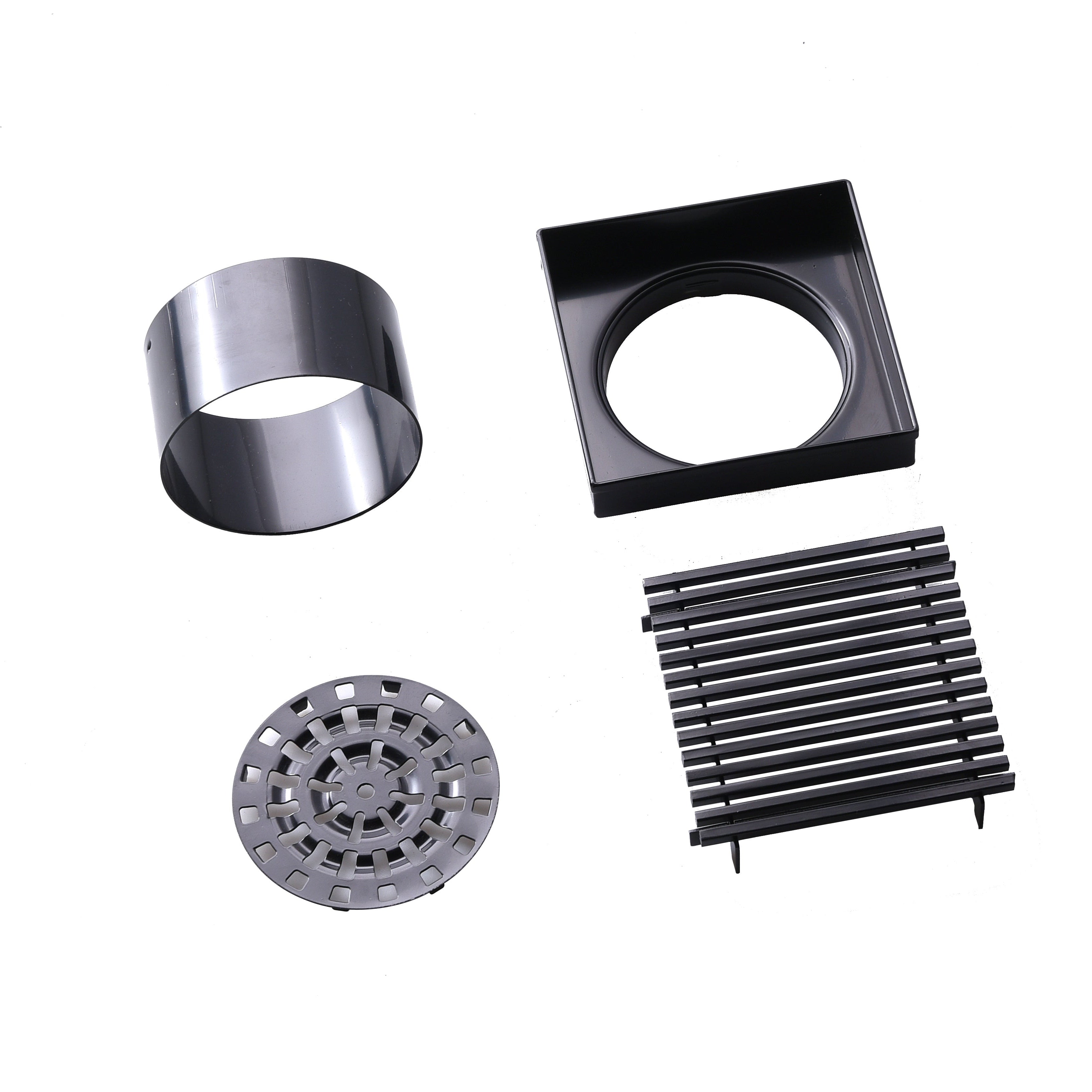 Grills square floor drain 80mm