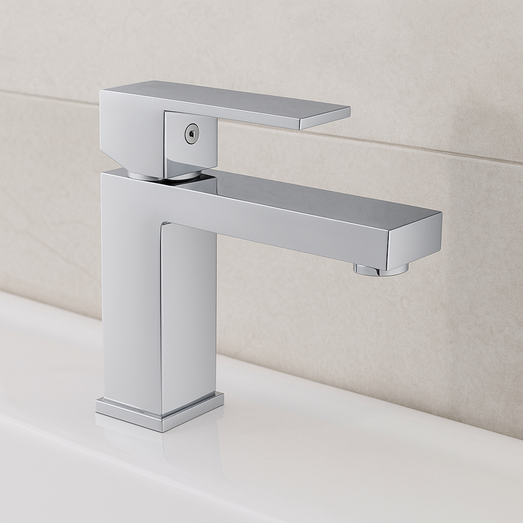 Contract Square Basin Mixer -25mm  EBM