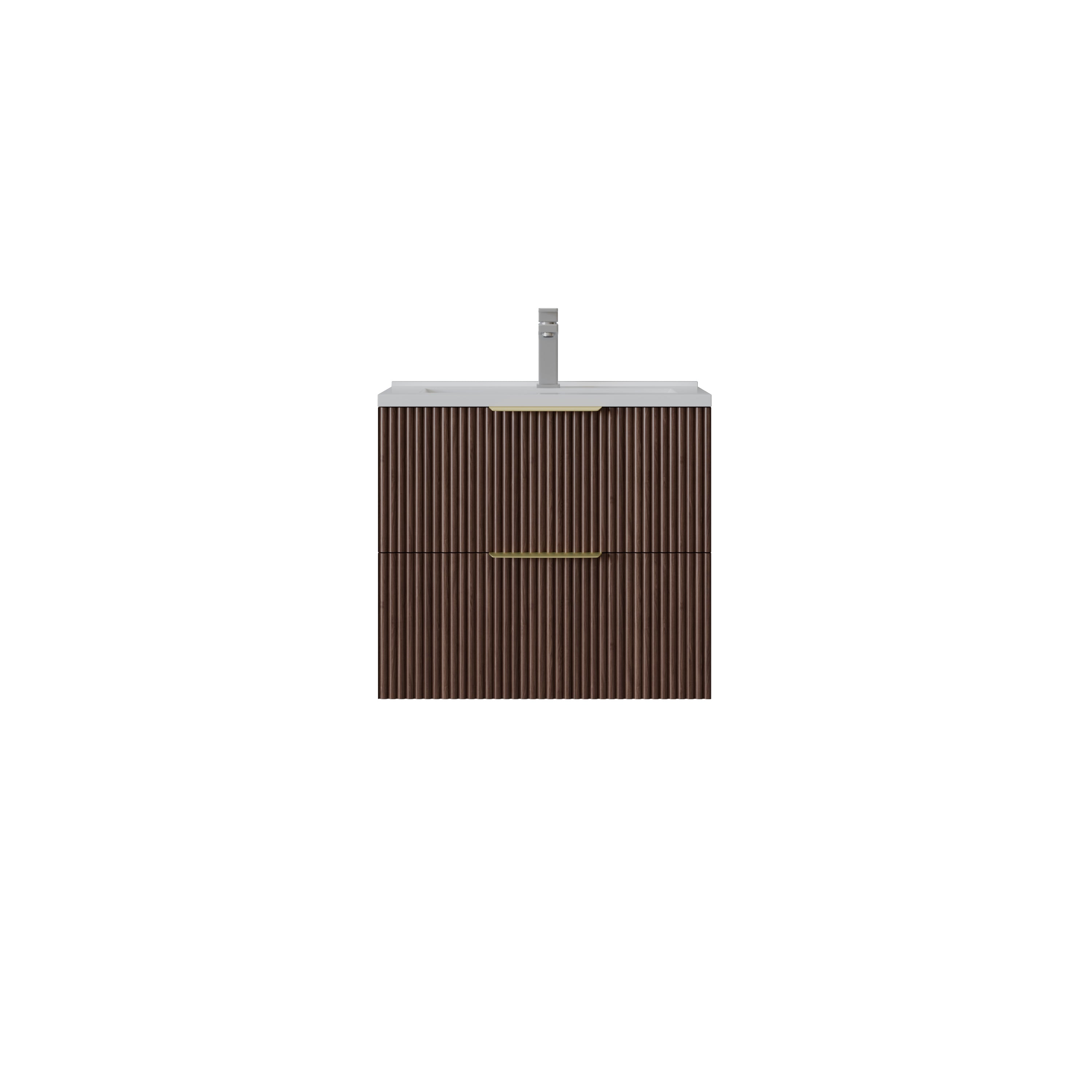 VITO EDINA Fluted Wall Hung PVC Cabinet with Soft closing drawers 590-1490mm