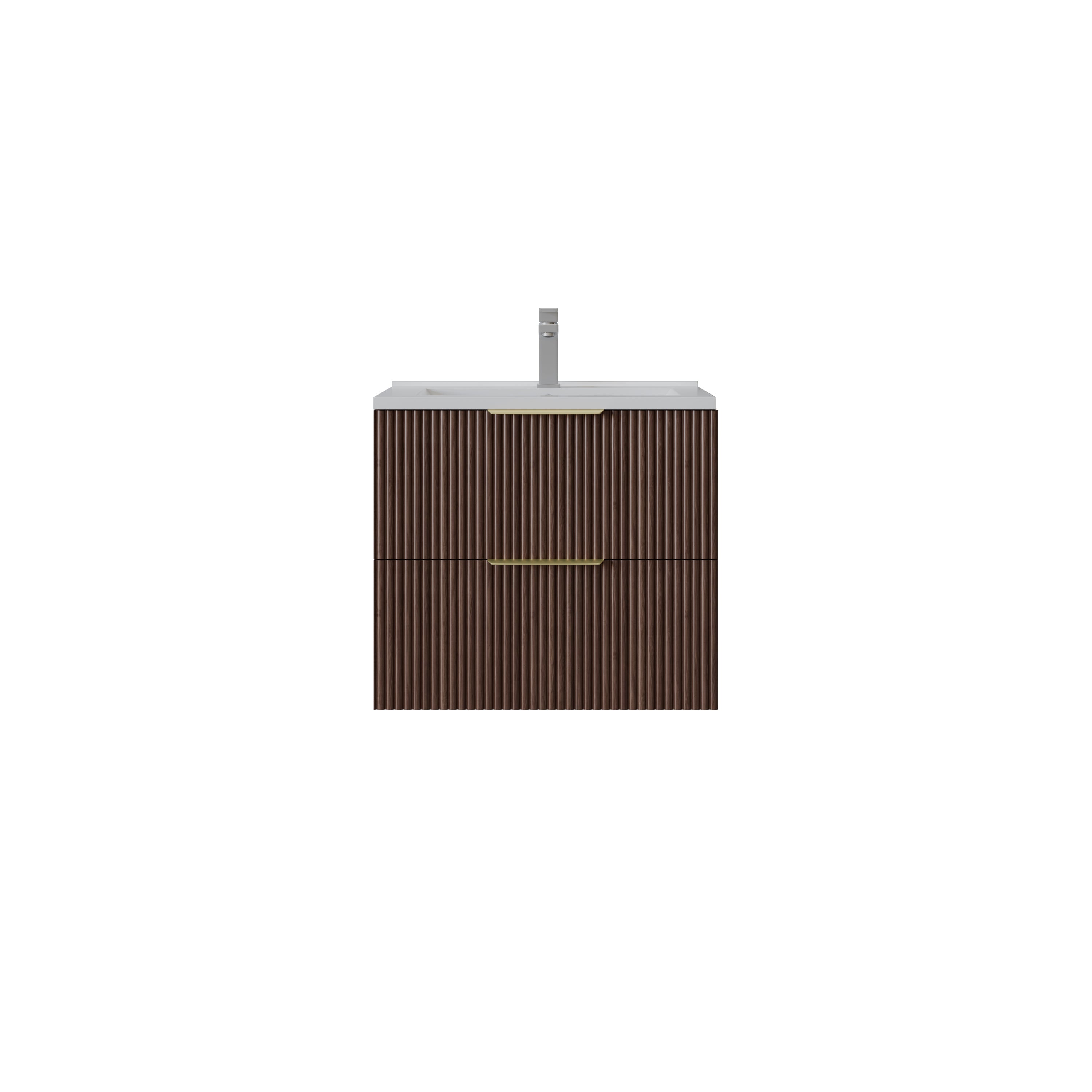 VITO EDINA Fluted Wall Hung PVC Cabinet with Soft closing drawers 590-1490mm
