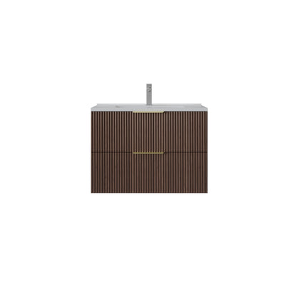 VITO EDINA Fluted Wall Hung PVC Cabinet with Soft closing drawers 590-1490mm