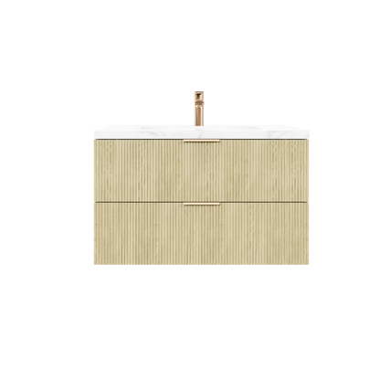 VITO EDINA Fluted Wall Hung Cabinet 355W*520Hmm
