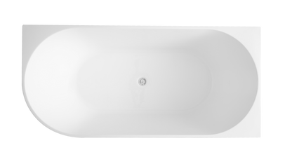 Elora Oval Freestanding Right Corner Bath 1500-1700mm