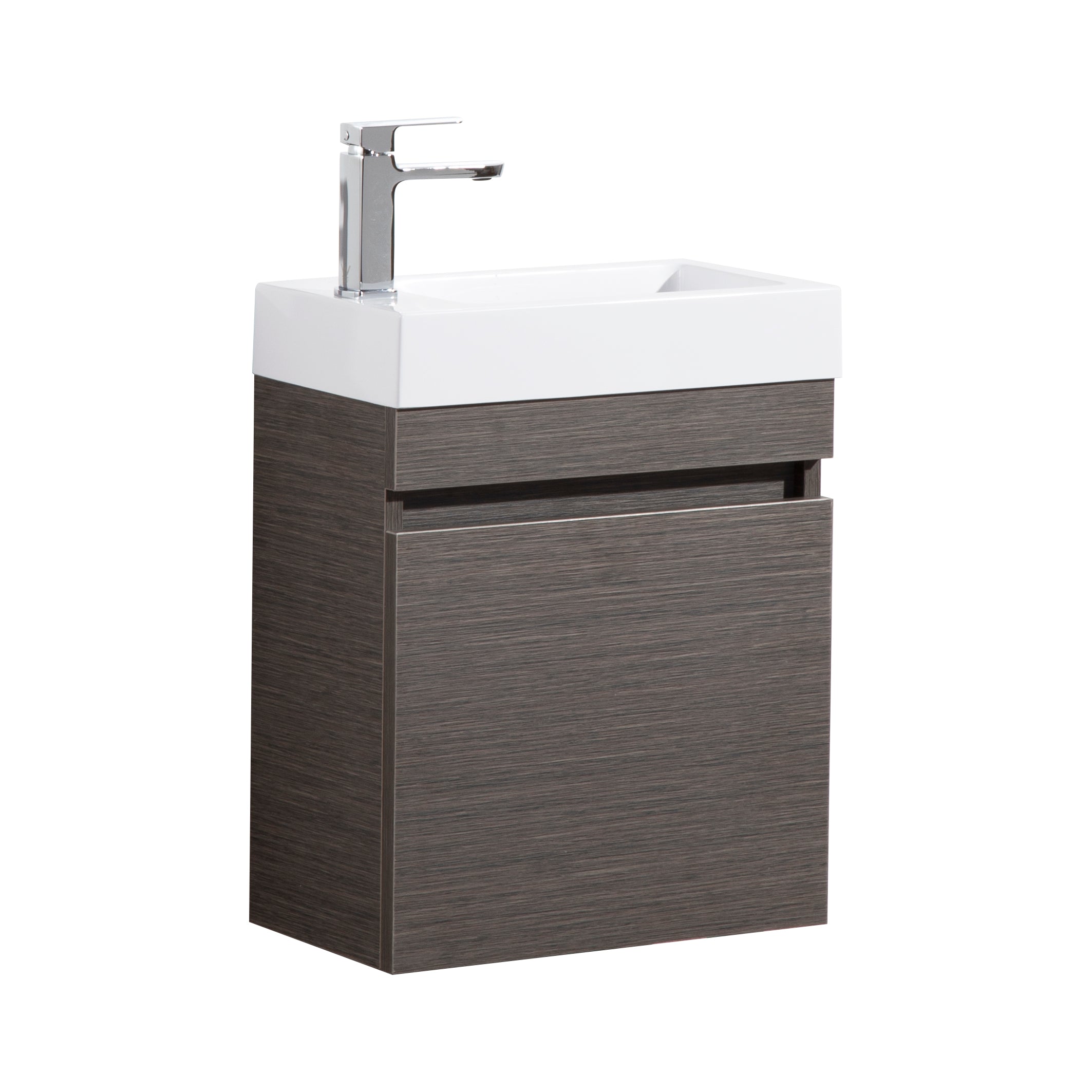 Slim Wall-Mounted Vanity (PVC) 450/600/750mm