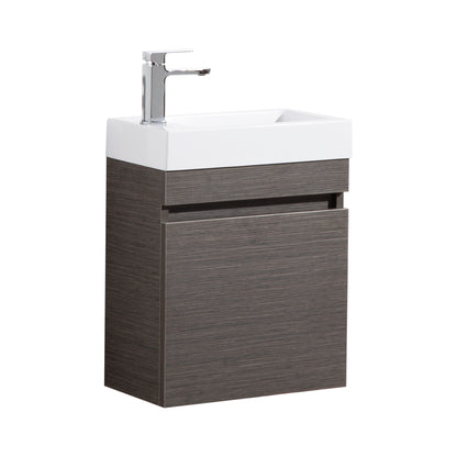 Slim Wall-Mounted Vanity (PVC) 450/600/750mm