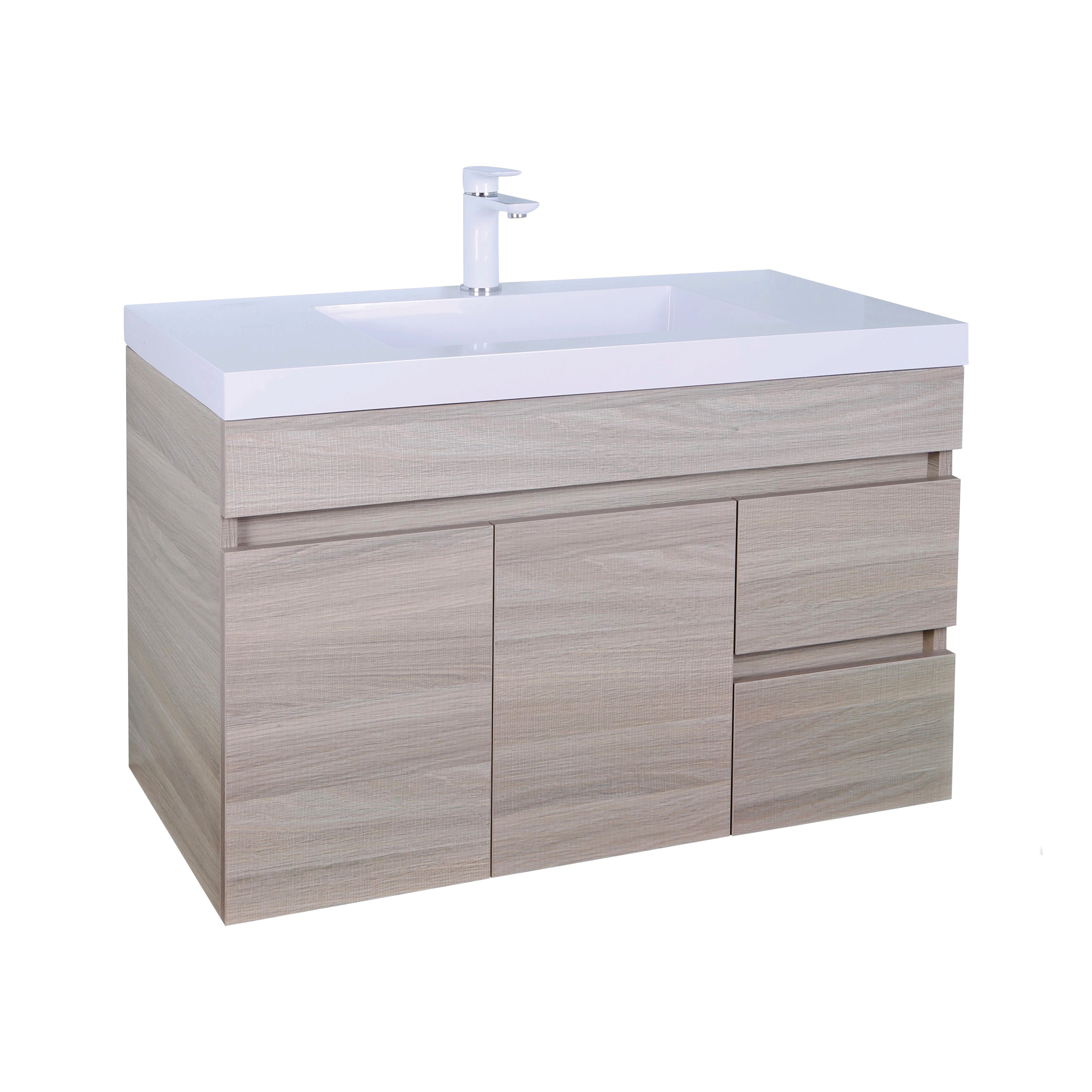 Wren Modern Wall-Mounted Bath Vanity 600/750/900mm