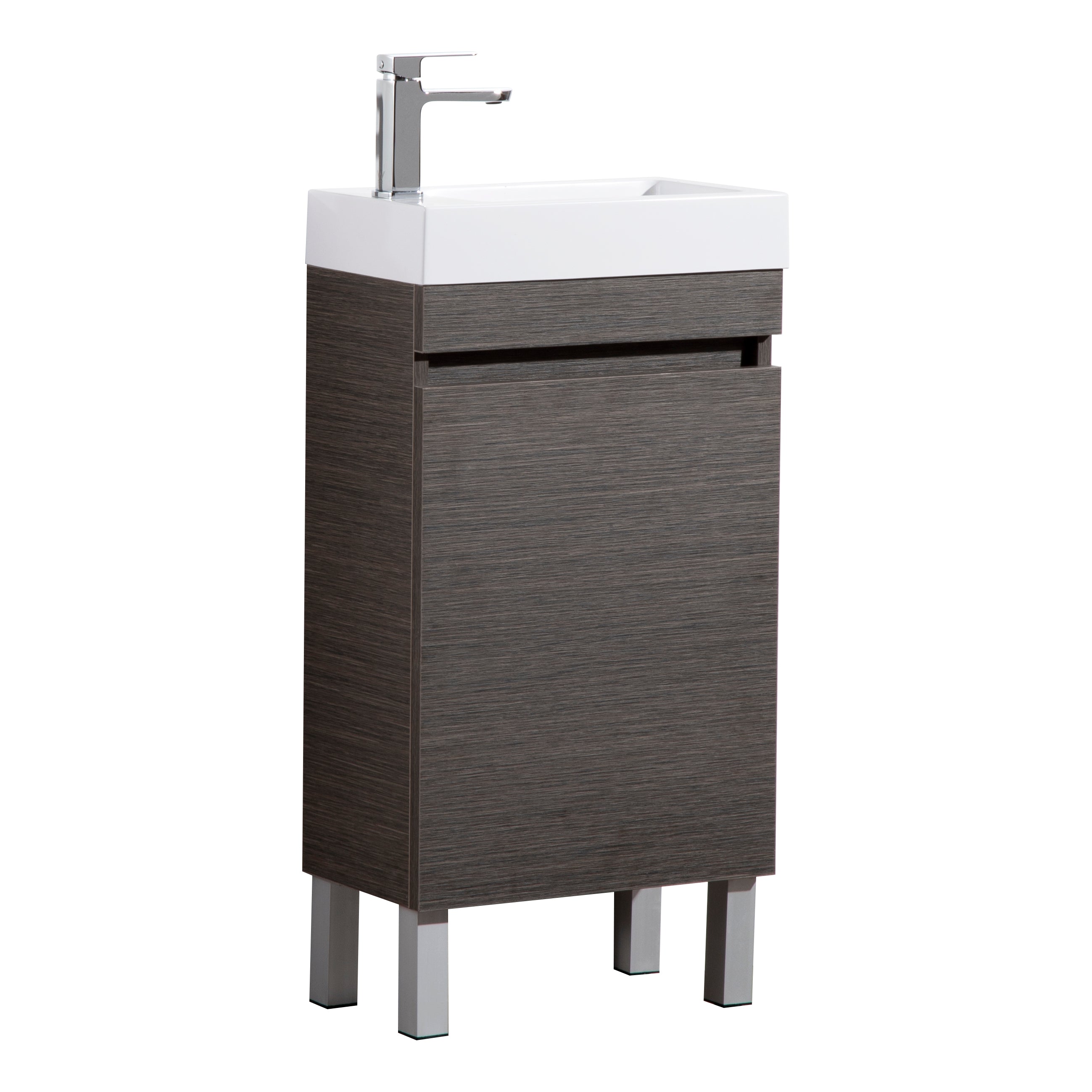 Slim Wall-Mounted Vanity (PVC)  450/600/750/900mm