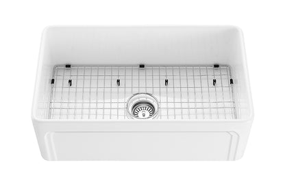 758*453*254mm Kensington Fireclay Farmhouse Sink FCS758GW/MB