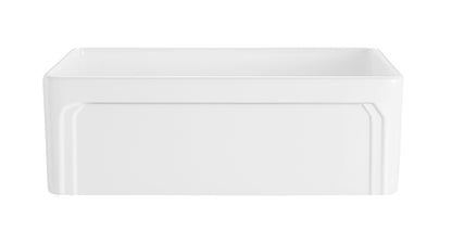 758*453*254mm Kensington Fireclay Farmhouse Sink FCS758GW/MB