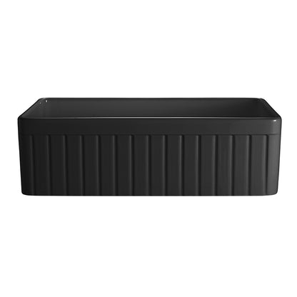 838*456*252mm Greenwich Fireclay Farmhouse Single Sink FCS828GW/MB