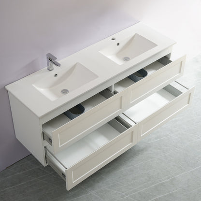 Cielo Wall-Mounted  Vanity 1500*460*580mm Matte White