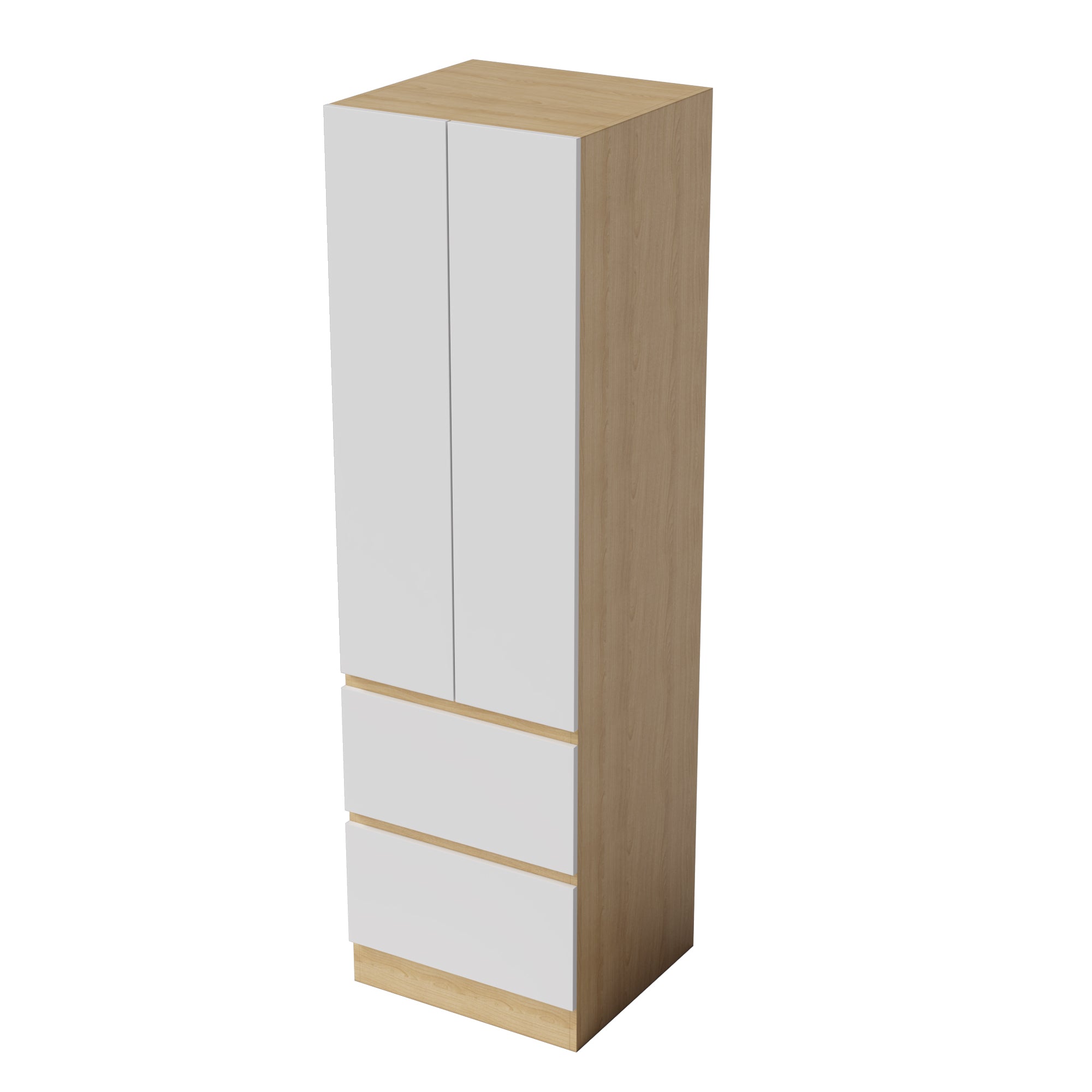 Kitchen Finger Pull Two Door Pantry & Drawer Pantry 800*598*2200mm