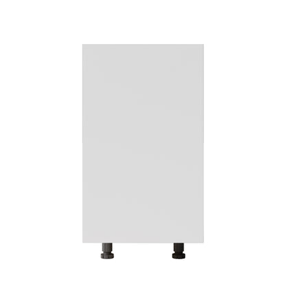Hidden Trash Bin Cabinet with Single Door & Storage Drawers - Pet-Proof, Easy-to-Clean Design for Kitchen, Living Room, or Laundry Room