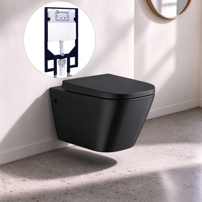 Qubist R&T inwall Wall-Hung Toilet Suite