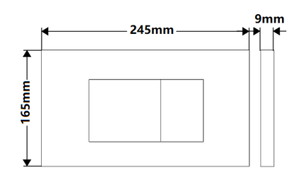 R&T Square Push Button for G30032 or G30031 Cistern