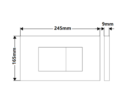 Button Plate For Concealed Cistern