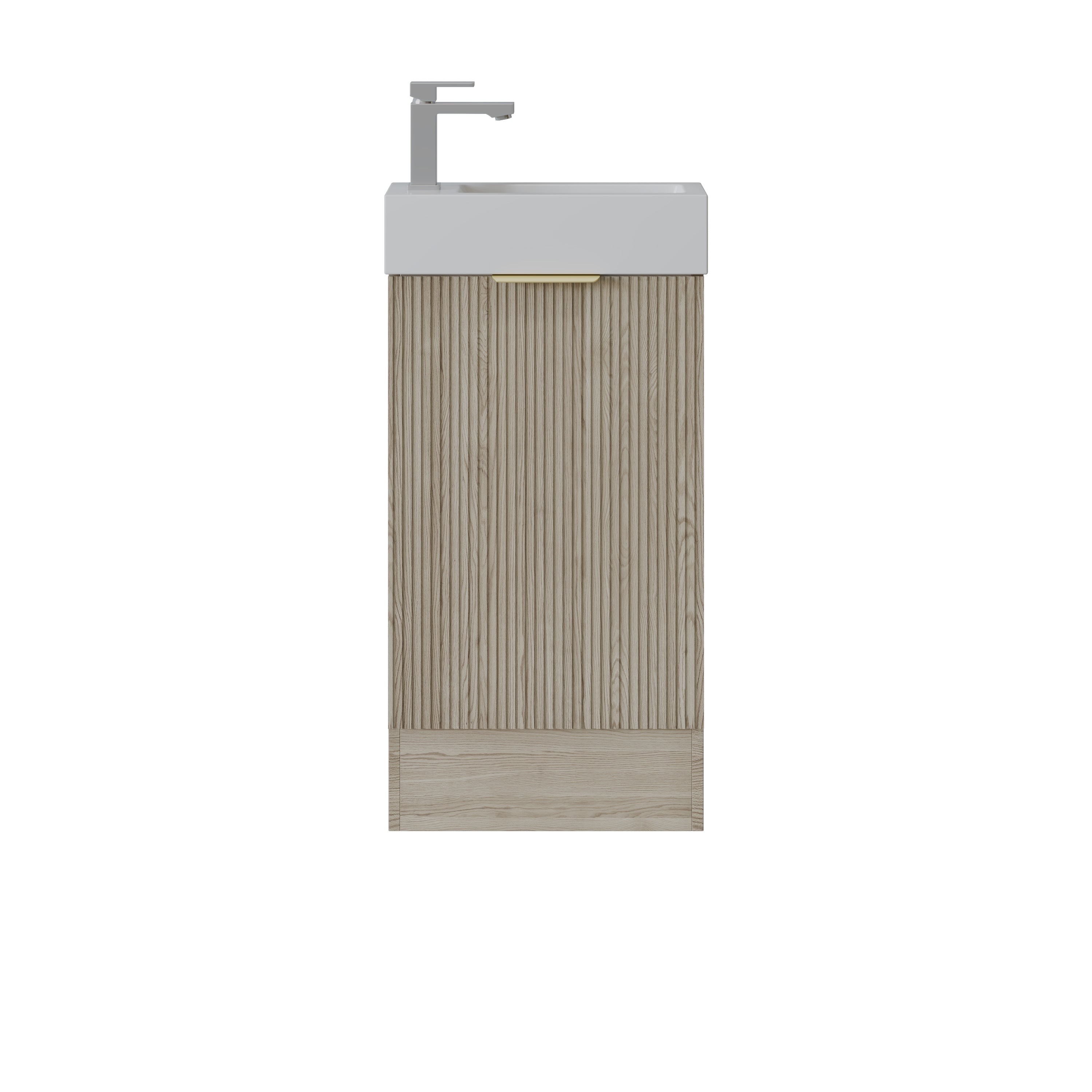 PVC fluted Cabinet with soft closing door 440*245*780mm