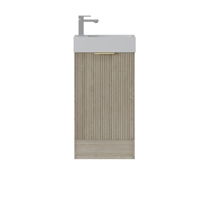 PVC fluted Cabinet with soft closing door 440*245*780mm