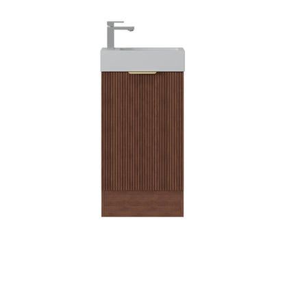 PVC fluted Cabinet with soft closing door 440*245*780mm