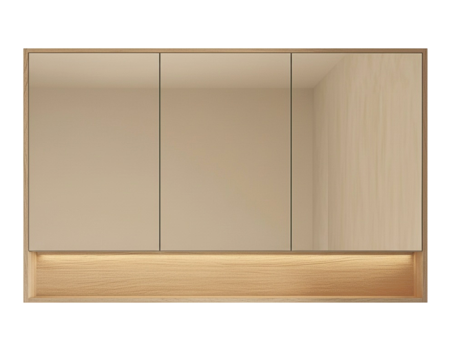 Oak Grace Shaving Cabinet – Oak Finish 600–1480mm