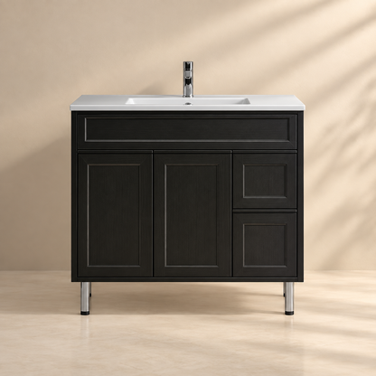 Haven Wood Vanity SLIM Cabinet With Leg 590/730/890mm