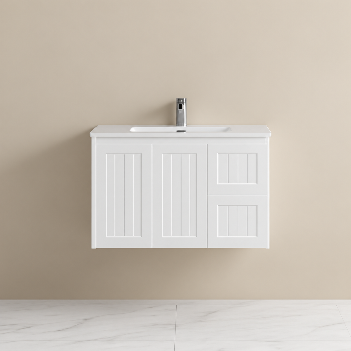 Haven Wood Vanity SLIM Wall-Mounted Cabinet 590/730/890mm (Luxern)