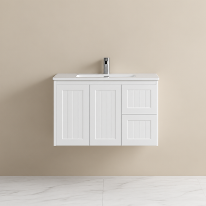 Haven Wood Vanity SLIM Wall-Mounted Cabinet 590/730/890mm (Luxern)