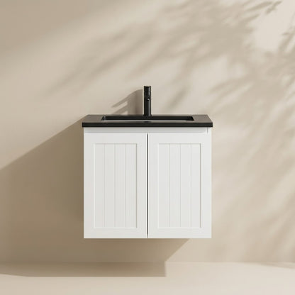 Haven Wood Wall-Mounted  PVC Cabinet With Soft Closing Doors 590/740/890mm