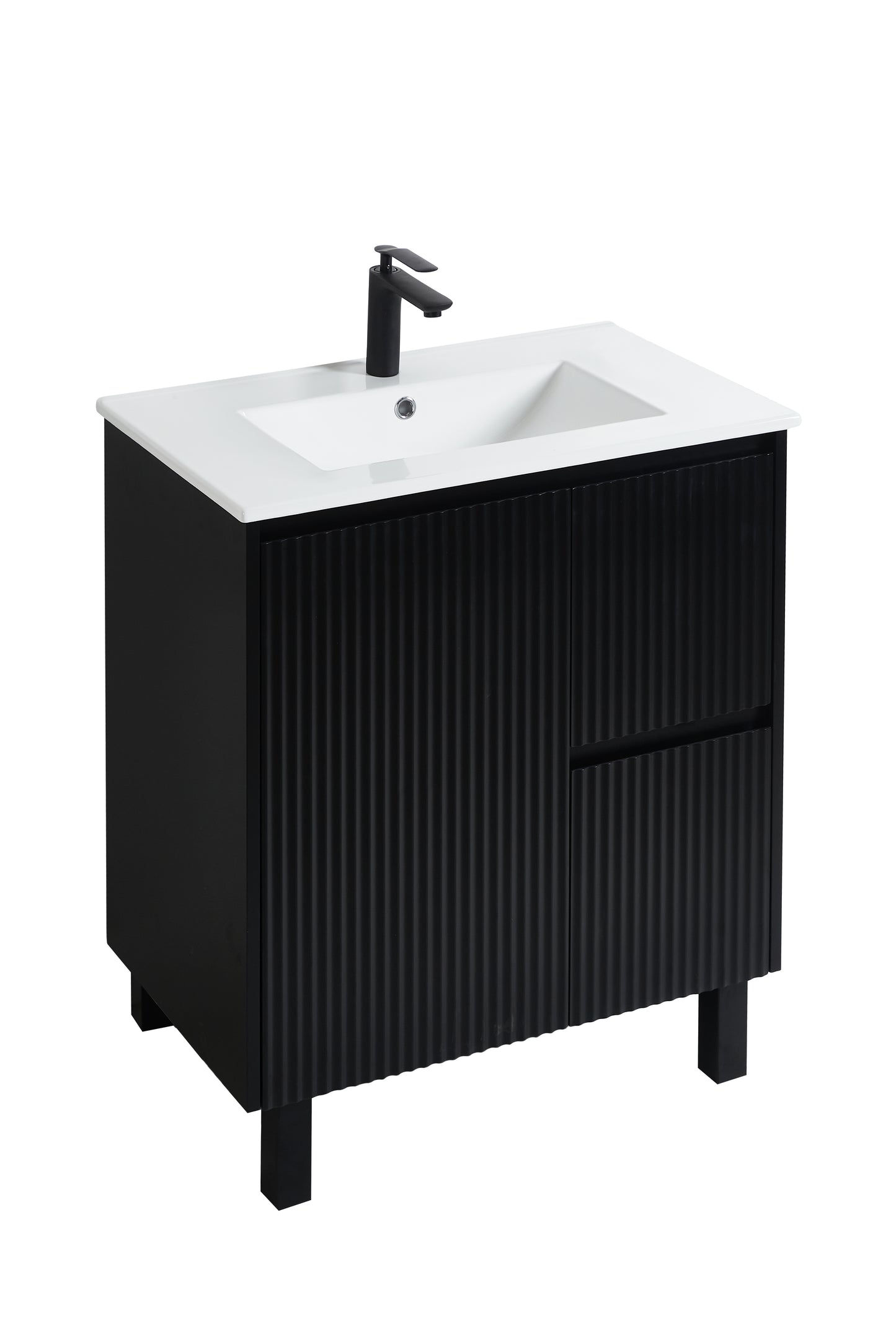 750mm Brighton Floor Standing Vanity Matte Black CB74RL-MB