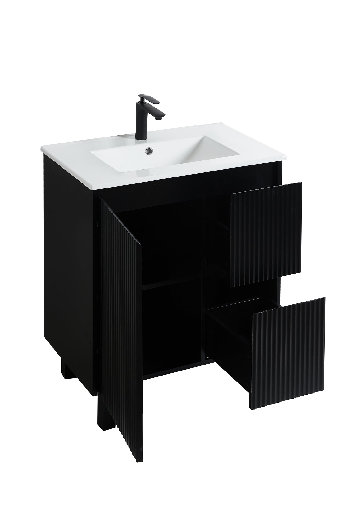 750mm Brighton Floor Standing Vanity Matte Black CB74RL-MB
