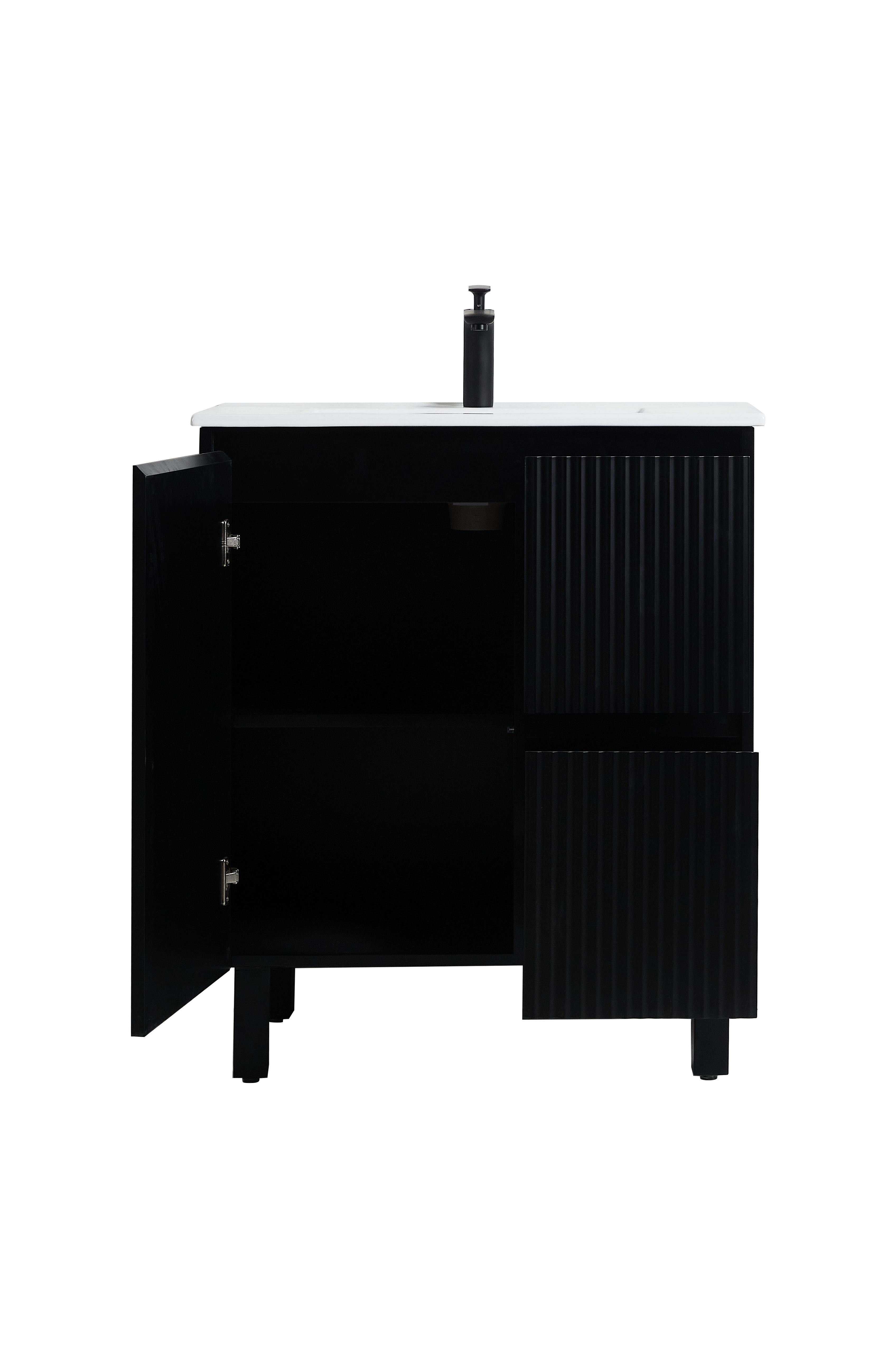 750mm Brighton Floor Standing Vanity Matte Black CB74RL-MB