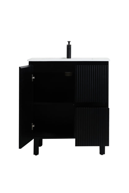 750mm Brighton Floor Standing Vanity Matte Black CB74RL-MB