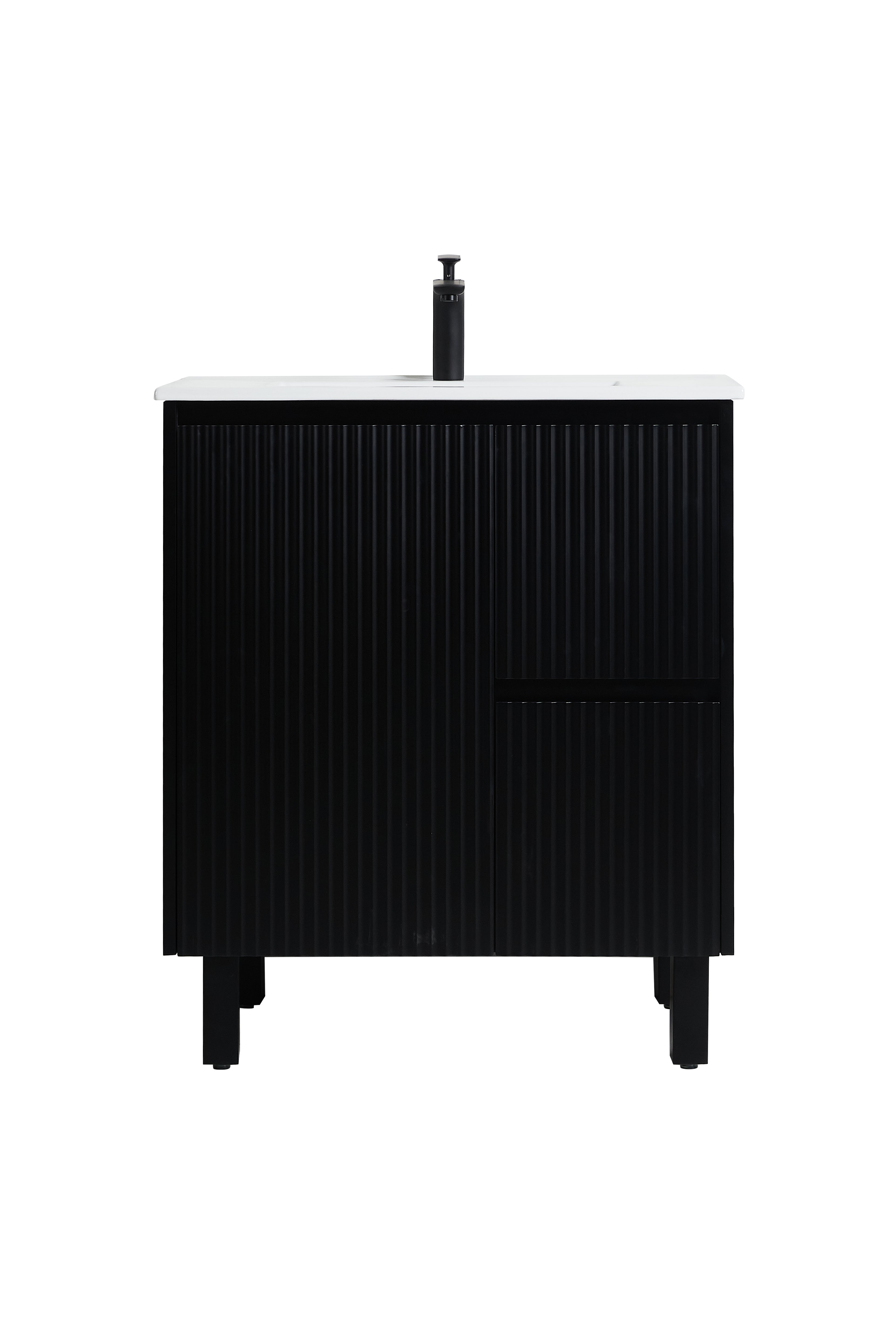 750mm Brighton Floor Standing Vanity Matte Black CB74RL-MB